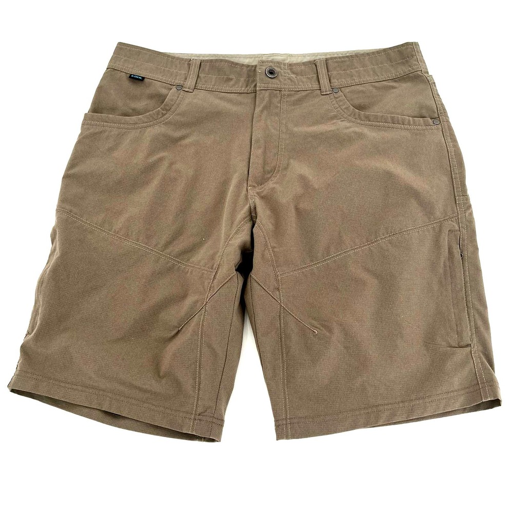 KUHL Silencr Kargo Cargo Shorts Tan Hiking Outdoor 5 Pockets Men’s Plus